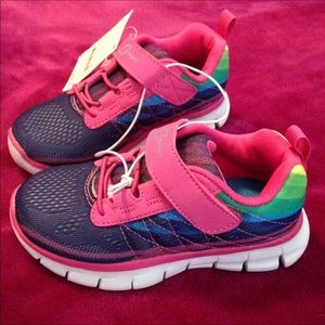 New girls size 7 rainbow sneakers shoes